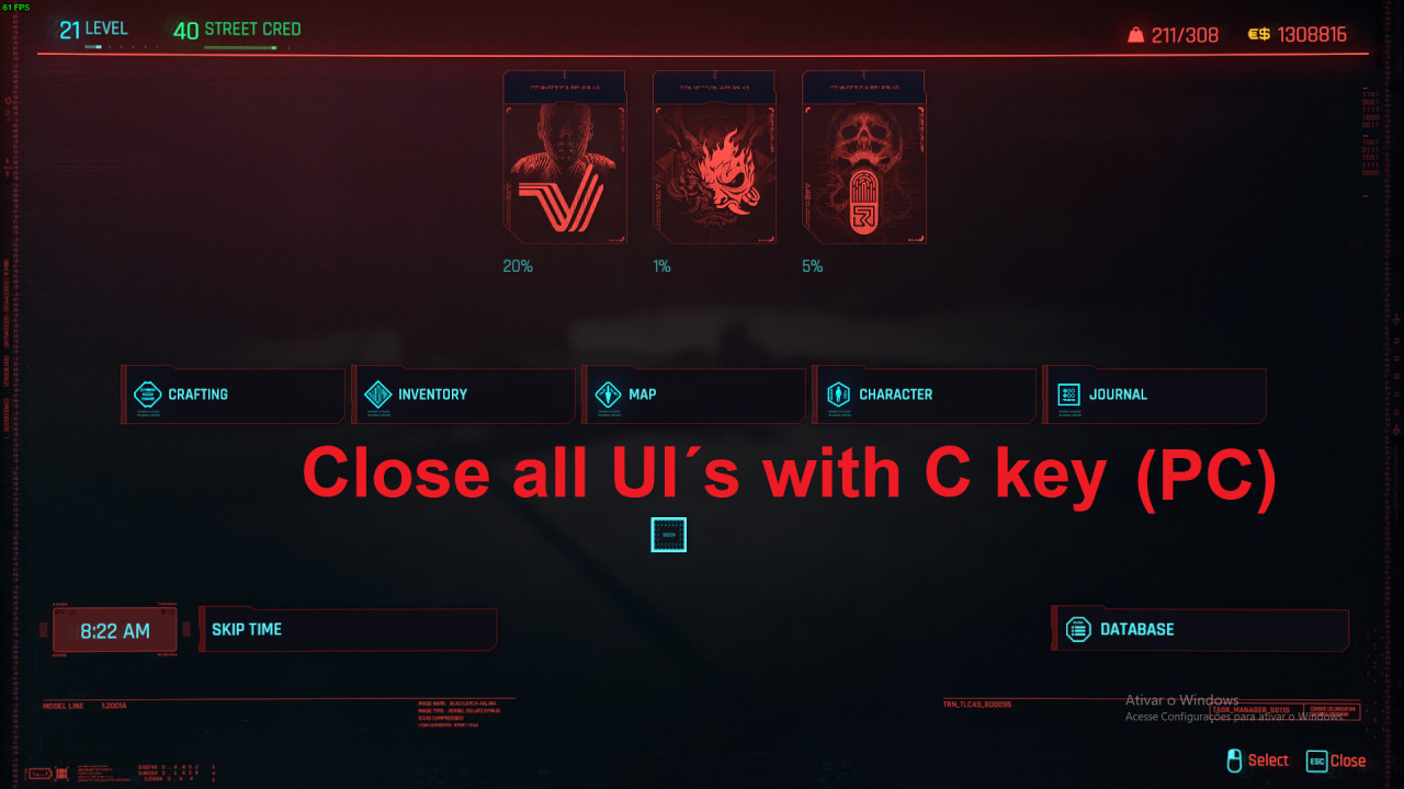 Use C to Cancel/Close UI(PC-Steam)